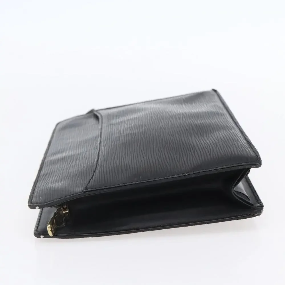 Louis Vuitton Epi Pochette Homme Clutch Bag Black